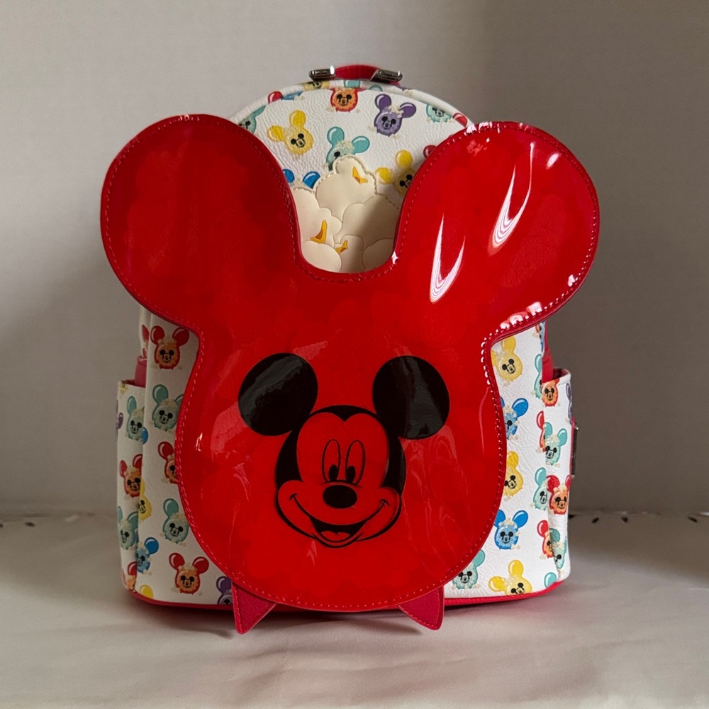 Mickey Mouse Balloon Popcorn Loungefly Mini Backpack